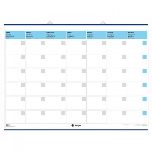 Agenda mural mensual