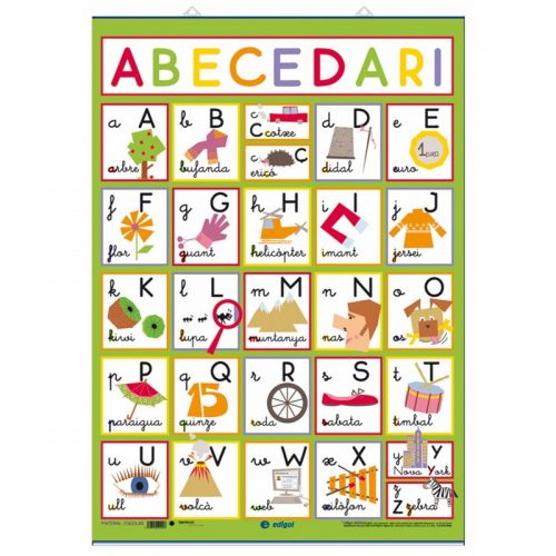 Abecedario/Abecedario mudo 50 x 70 cm