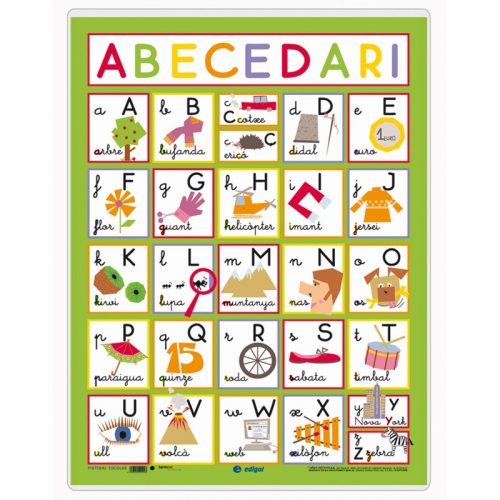 Abecedario/Abecedario mudo 50 x 70 cm Encapsulada
