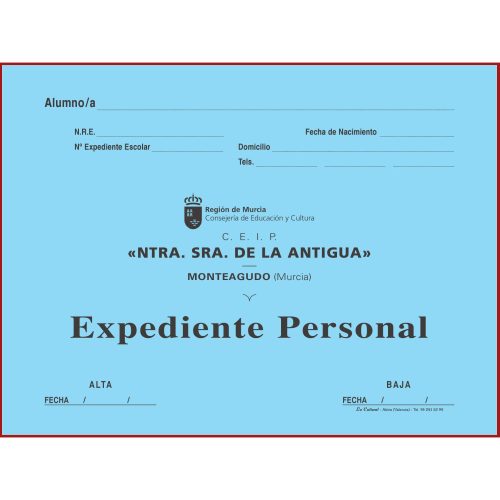 Carpeta de Expediente de la REGIÓN DE MURCIA